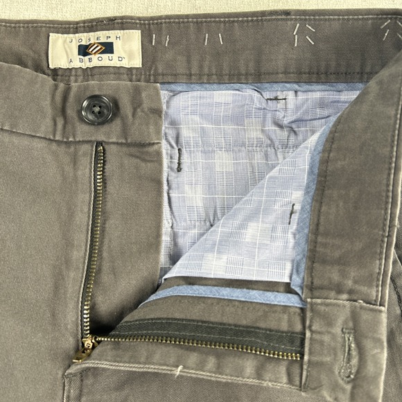 JOSEPH ABOUD Heritage Chino‎ Mens Size 32x32 Dark Gray Stretch, Flat Front NWT - Picture 7 of 12